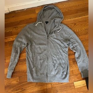 Men’s gray zip up sweater